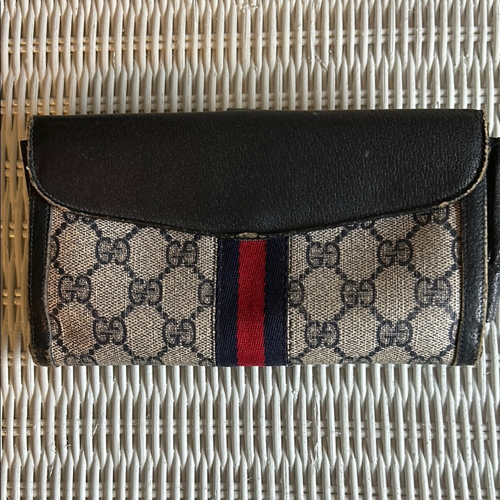 Gucci Navy and Beige Women's Bag